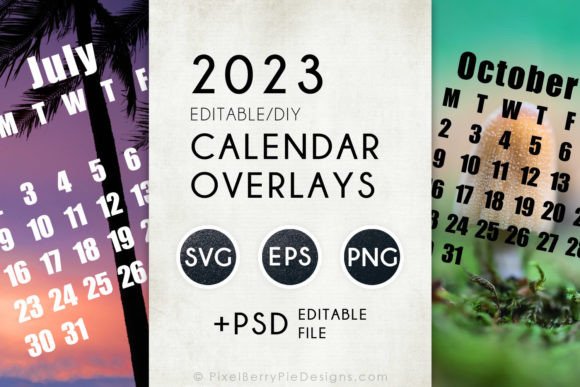 2023 Vector Calendar Overlay Templates: A Practical Tool for Creators, Marketers, and Small Business Owners