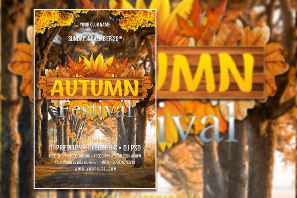 Autumn Flyer of Poster Template: A Practical Tool for Seasonal Promotions