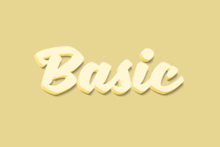 Basic 3D Text Style Effect