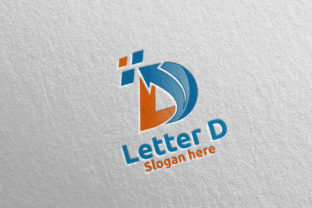Digital Letter D Logo Design 1