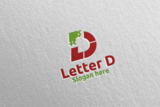 Digital Letter D Logo Design 13