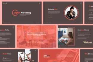 Digital Marketing Google Slides: A Modern Template for Clean Presentations