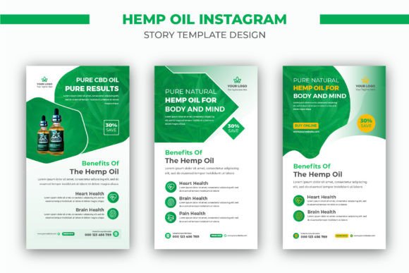 Elevate Your Branding with a Hemp Oil Cbd Product Instagram Story Design