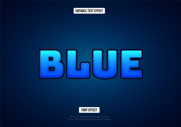 Glowing Blue Editable Text Effect: A Practical Vector Tool for Streamlined Design Work