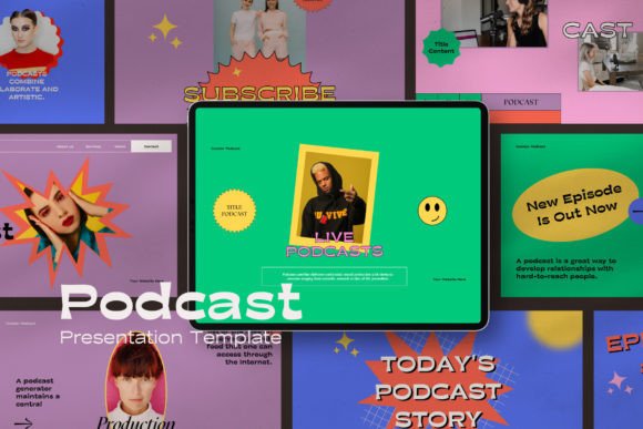 PODCAST Keynote Template: A Minimal Professional Design for Modern Presentations