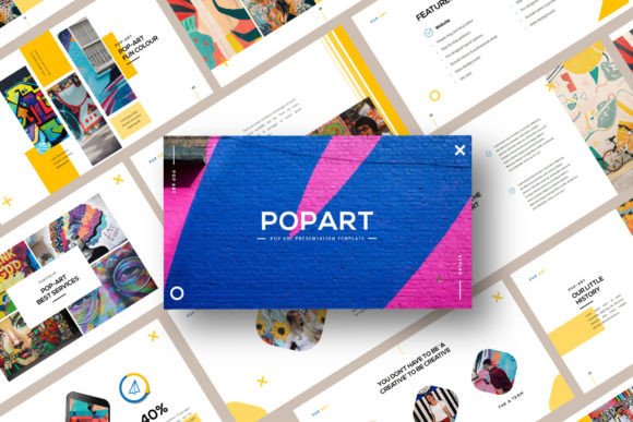 Pop-art Googleslide Template: Bold Design Meets Practical Presentation Power