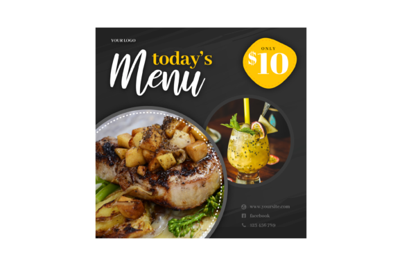 Today’s Menu Instagram Post: A Versatile Template for Effortless Social Media Content
